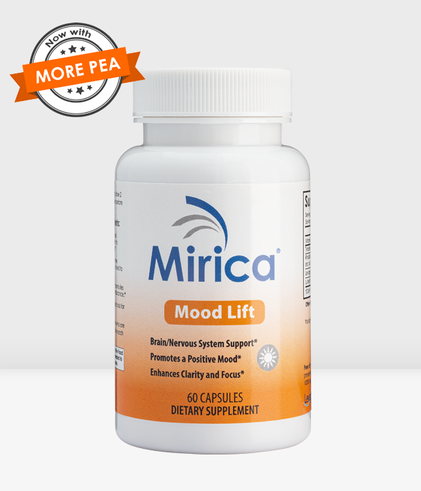 Mirica® Mood Lift 60 Capsules - Palmitoylethanolamide (PEA) and Luteolin + FREE Shipping (USA)
